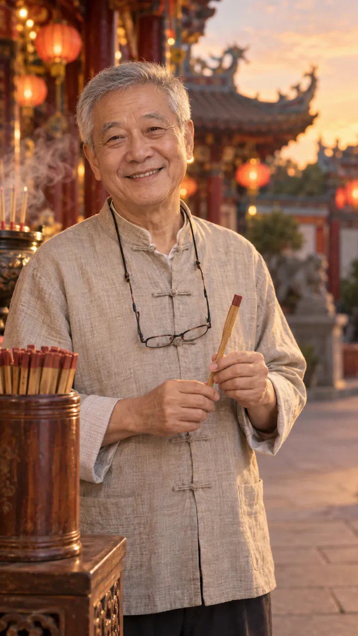 廟口師父，好運開講 AI 虛擬角色